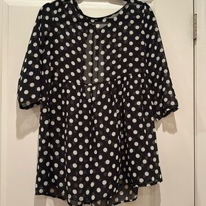 3/$10 forever 21 polka dot tunic